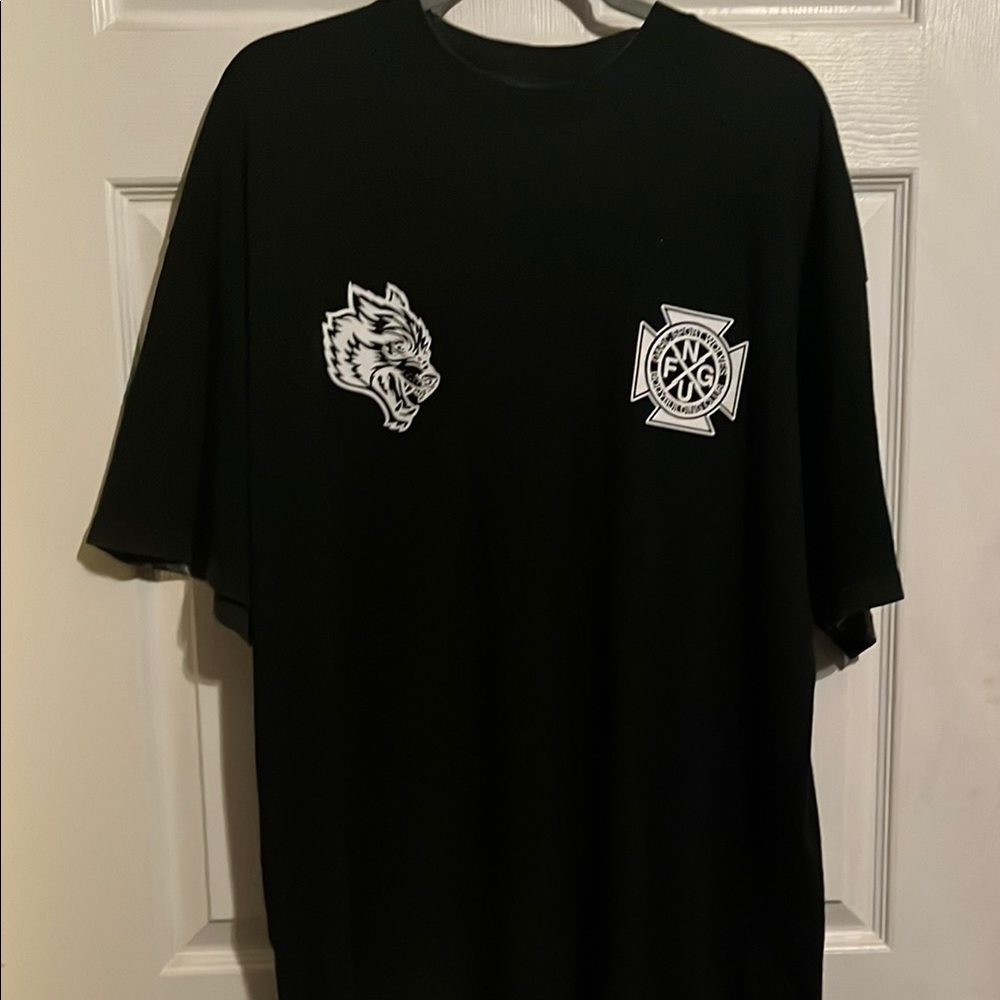 Darc Sport Black Short Sleeve Tee with Graphic Design artist print #232